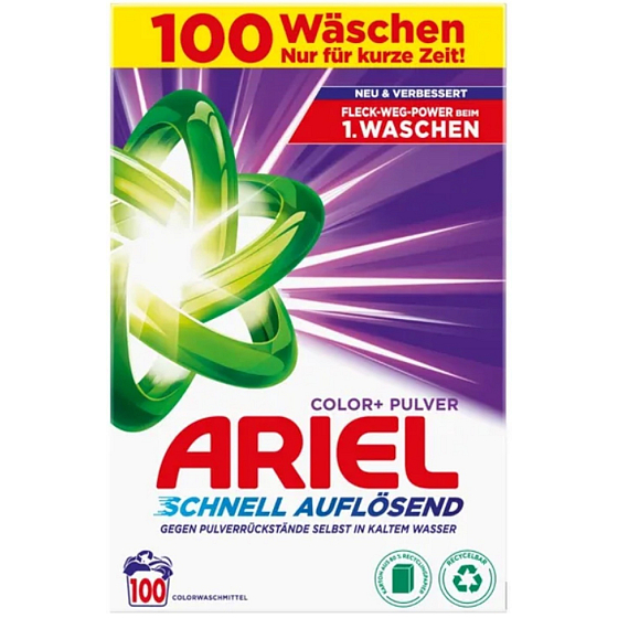 Ariel Color+ Proszek do prania do kolorowych ubrań 100 dawek 5,5 kg