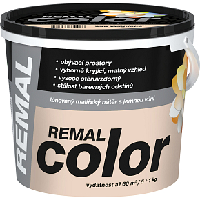 REMAL Color farba malarska na ścianę 270 Cappuccino, 5 + 1 kg