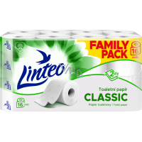 Linteo Classic papier toaletowy 2-warstwowy, 16 rolki, 15m rolka