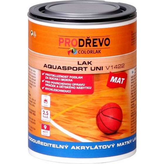 Colorlak Lak Aquasport Uni V1422 Mat vodouředitelný akrylátový matný lak 0,6 l