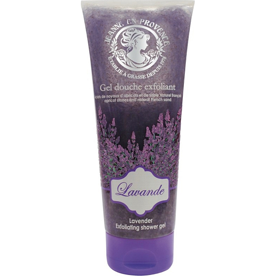 Jeanne en Provence Lavande Levandule sprchový peelingový gel 200 ml
