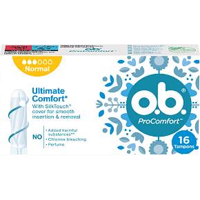 O.B. ProComfort Normal tampony, 16 ks