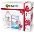 Garnier Skin Naturals micelární voda 3v1 pro citlivou pleť 400 ml + Moisture + Aqua Bomb superhydratační vyplňující textilní pleťová maska 15 minutová 32 g, kosmetická sada