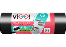 viGO worki na odpady, 24 µ, 60 × 70 cm, 60 l, 10 szt.