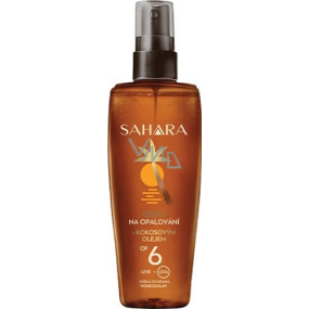 Astrid Sahara OF6 voděodolný olej na opalování s kokosovým olejem sprej 150 ml