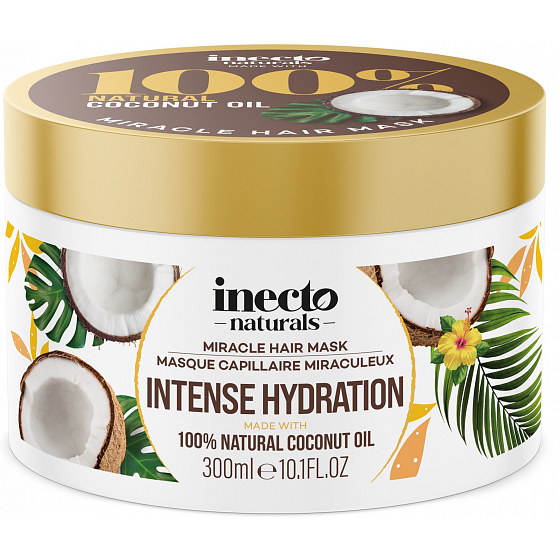 Inecto Naturals Maska do włosów z czystym olejem kokosowym 300 ml
