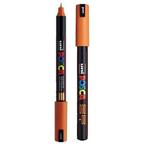Posca Uniwersalny akrylowy marker 0,7 mm Pomarańczowy PC-1MR