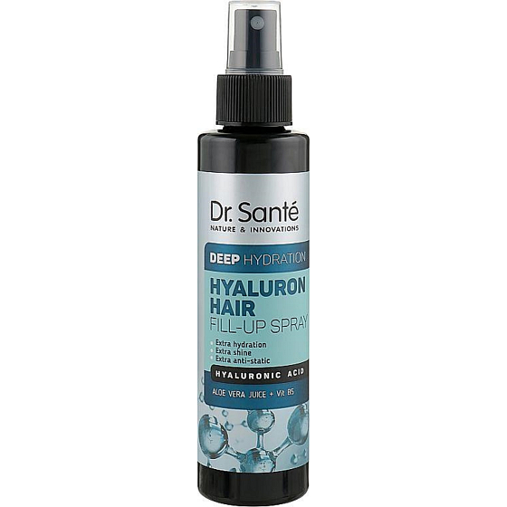 Dr. Santé Hyaluron Hair Deep Hydration spray do włosów dla suchych, matowych i łamliwych włosów 150 ml