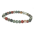 Heliotrop / Bloodstone matowy naszyjnik elastyczny naturalny kamień, kuleczka 6 mm / 16 -17 cm, kamień odwagi