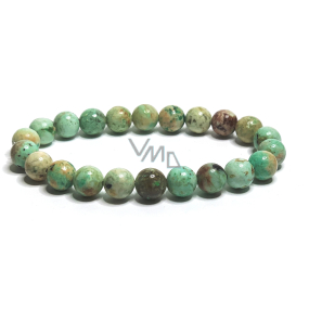 Turkus Peru elastyczny bransoletka naturalny kamień, kulka 8 mm / 16 - 17 cm, kamień szczęścia, talizman podróżników i miłośników zwierząt Turkus Peru elastyczny bransoletka naturalny kamień, kulka 8 mm / 16 - 17 cm, kamień szczęścia, talizman podróżników i miłośników zwierząt