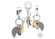 Zawieszka ze srebra próby 925 Hiszpańska ikona, 3w1 charms do bransoletki podróżnej