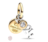 Charm Srebrna 925 z Paryża 2w1 2024 Olimpiada, zawieszka na bransoletkę sport