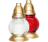 Habáček WP2 hřbitovní svíčka lucerna sklo malá 19,5 x 10 cm 12 hodin 1 kus různé barvy