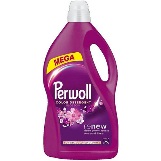 Perwoll żel do prania Mega Renew Blossom 75 prań, 3750 ml