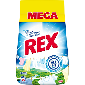 Rex Amazonia Freshness proszek do prania, 80 prań