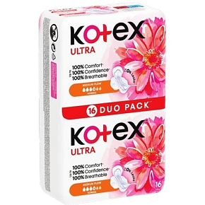 Kotex Ultra Normal Duo Pack wkładki intymne, 16 szt.