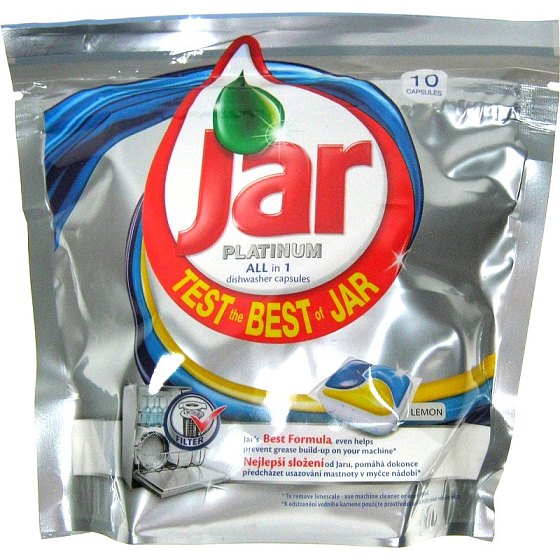 Jar Platinum All in 1 Lemon Kapsle do myčky nádobí 10 kusů