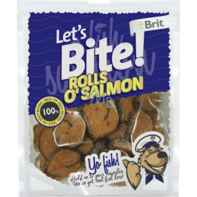 Brit Lets Bite Losos rolky pamlsek pro psy 400 g Brit Lets Bite Losos rolky pamlsek pro psy 400 g