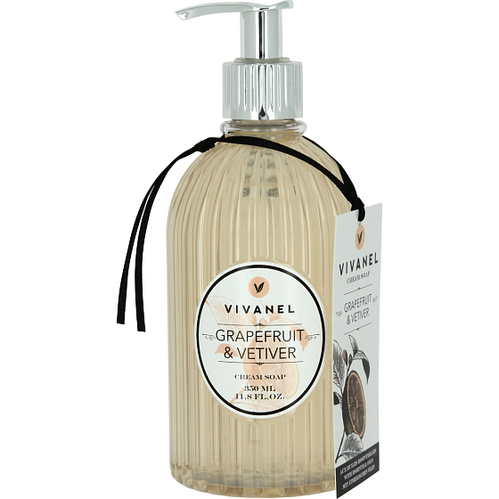 Vivian Gray Vivanel Grapefruit & Vetiver luksusowe płynne mydło z dozownikiem 350 ml