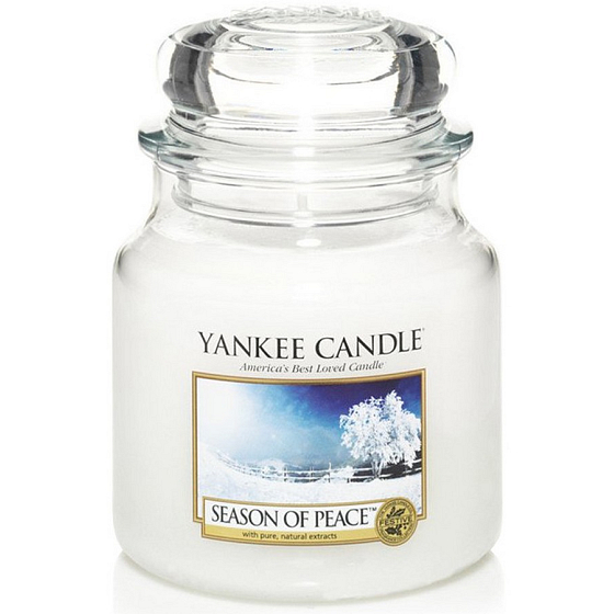 Yankee Candle Season Of Peace - Období míru vonná svíčka Classic malá sklo 104 g