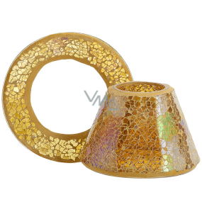 Yankee Candle Glam Mosaic stínítko malé + talíř malý na svíčku malou Classic 8 x 9 cm (stínítko), 9 x 9 cm (talíř)