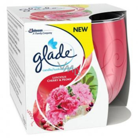 Glade by Brise Świeca zapachowa z nutą śliwki i wiśni w szkle, czas palenia do 30 godzin 120 g