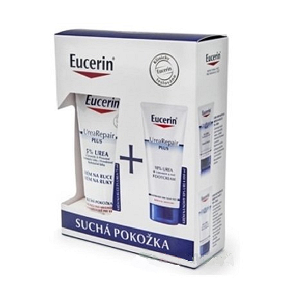 Eucerin UreaReapir krém na ruce 75 ml + krém na nohy 10% Urea 100 ml, kosmetická sada