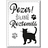 Nekupto Mazlíčci magnet bílý, Kočka 66 x 90 x 2 mm