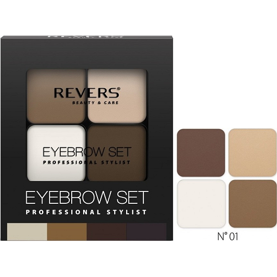 Revers Eyebrow Set Professional Stylist zestaw do brwi 01 18 g
