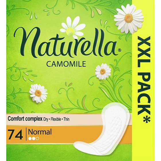 Naturella Normal intimní vložky s heřmánkem 74 kusů