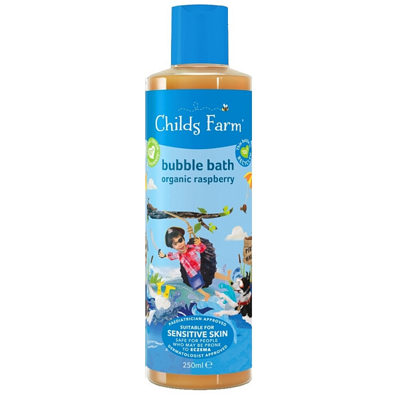 Childs Farm musująca kąpiel malina dla wrażliwej skóry 250 ml