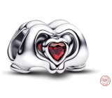 Charm Sterlingové stříbro 925 Spojená srdce – Symbol věčné lásky Forever Love, korálek na náramek láska