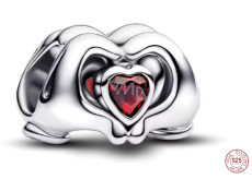 Charm Sterlingové stříbro 925 Spojená srdce – Symbol věčné lásky Forever Love, korálek na náramek láska