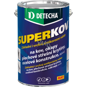 Detecha Superkov podkład i powłoka na metal, brązowy mat, 5 kg