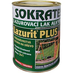 Sokrates Lazurit Plus lazura na dřevo, bezbarvá, 2 kg