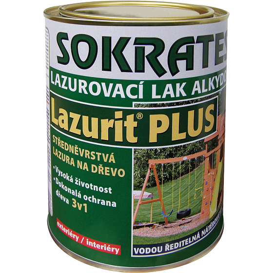 Sokrates Lazurit Plus lazura na dřevo, bezbarvá, 2 kg