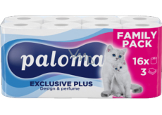 Paloma 3vrstvý toaletní papír Exclusive Soft Decor, 16 rolí
