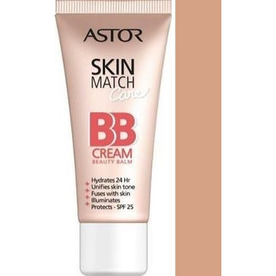 Astor SkinMatch Care 5v1 SPF25 BB krém 200 Nude 30 ml