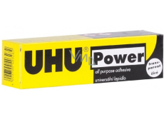 Uhu Power Transparent Čiré univerzální voděodolné kontaktní lepidlo velmi pevné 45 ml