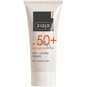 Ziaja Med Protecting SPF 50+ UVA + UVB przeciwzmarszczkowy krem do opalania dla suchej skóry 50 ml Ziaja Med Protecting SPF 50+ UVA + UVB przeciwzmarszczkowy krem do opalania dla suchej skóry 50 ml