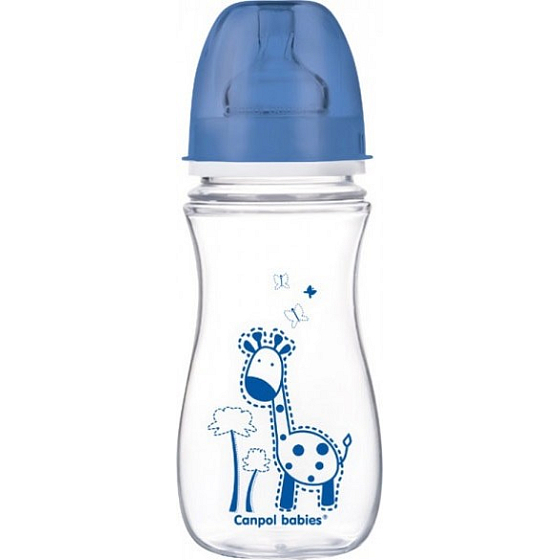 Canpol babies EasyStart Láhev plastová 12+ měsíců modrá bez BPA 300 ml