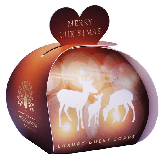 English Soap Sobi - Veselé vánoce Přírodní parfémované mýdlo s bambuckým máslem 3 x 20 g