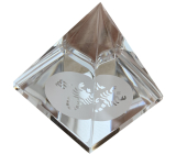 Kriształowe szkło Pyramida czarne, Skorpion oznacza zodiaku