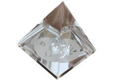 Kriształowe szkło Pyramida czarne, Skorpion oznacza zodiaku