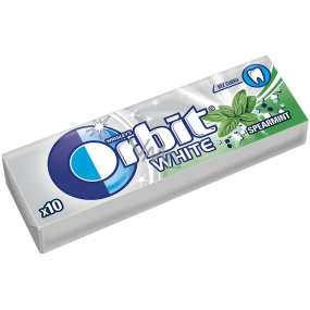 Wrigleys Orbit White Spearmint Żywiczek bez cukru drażdżę 10 sztuk 14 g