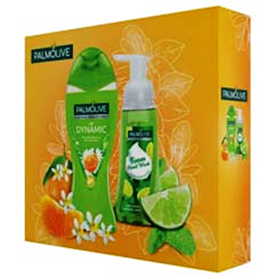 Palmolive Dynamic sprchový gel 250 ml + Lime Mint pěnové mýdlo 250 ml, kosmetická sada