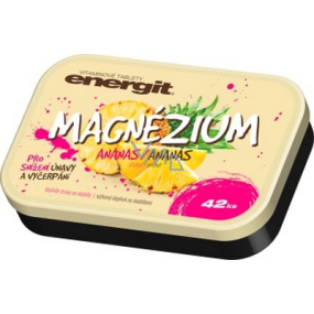 Energit Magnezja Ananas tabletki witaminowe na zmniejszenie zmęczenia i wyczerpania 42 tabletki Energit Magnezja Ananas tabletki witaminowe na zmniejszenie zmęczenia i wyczerpania 42 tabletki