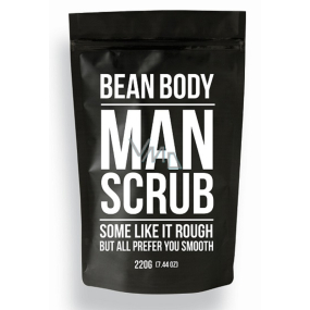 Bean Body Kávový tělový peeling z kávových zrn pro muže 220 g