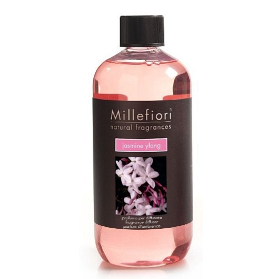 Millefiori Milano Natural Jasmine Ylang - Jasmín a Ylang Náplň pro difuzér pro vonná stébla 500 ml