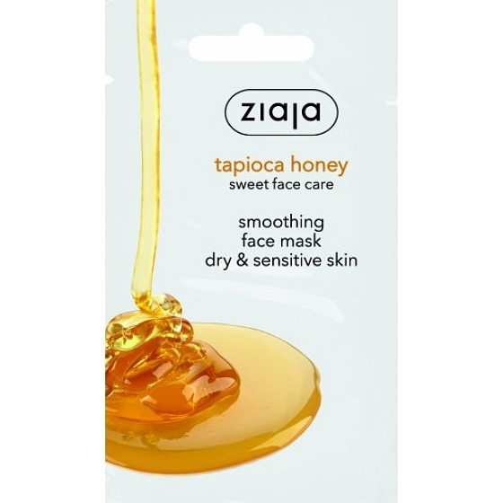 Ziaja Tapioca Honey vyhlazující pleťová maska s tapiokovým medem pro suchou a citlivou pleť 7 ml